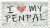 I love my penpal stamp